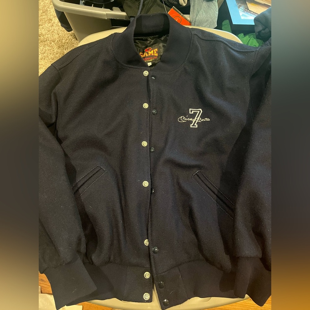 Mickey Mantle Vintage Bomber Jacket Size XXL